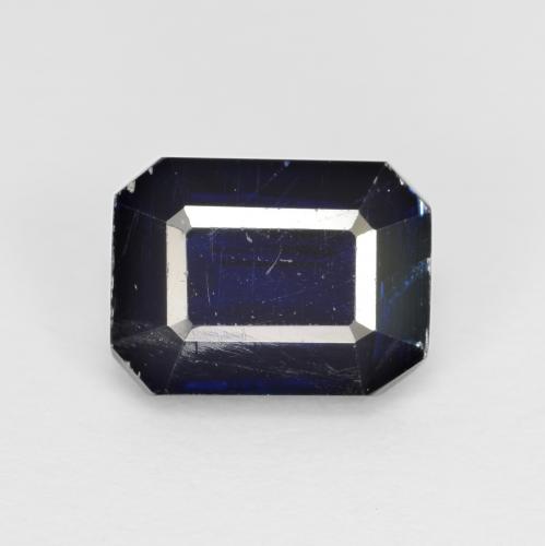 Cianite naturale blu da 2,08 ct, taglio smeraldo, VS