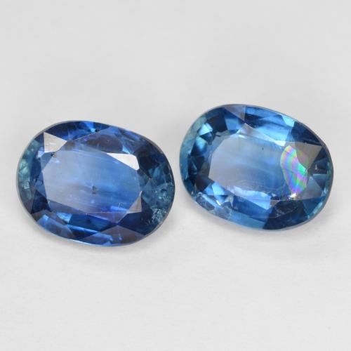 Cianite naturale blu da 2,95 ct, taglio ovale, VS-SI