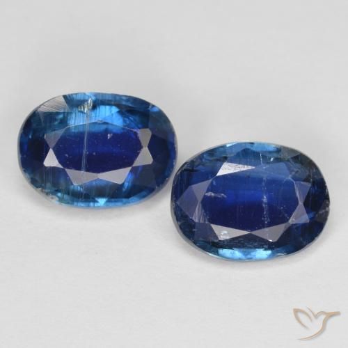 2.73ctw Naturale Blu navy Cianite, Ovale, VS-SI