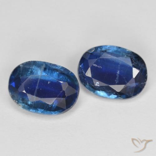 Gemme di Cianite Blu navy naturale da 2.73 ct, Ovale, VS-SI