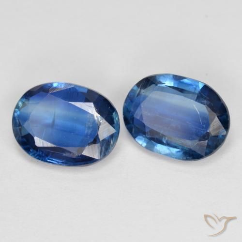 Gemme di Cianite Blu navy naturale da 2.68 ct, Ovale, VS-SI