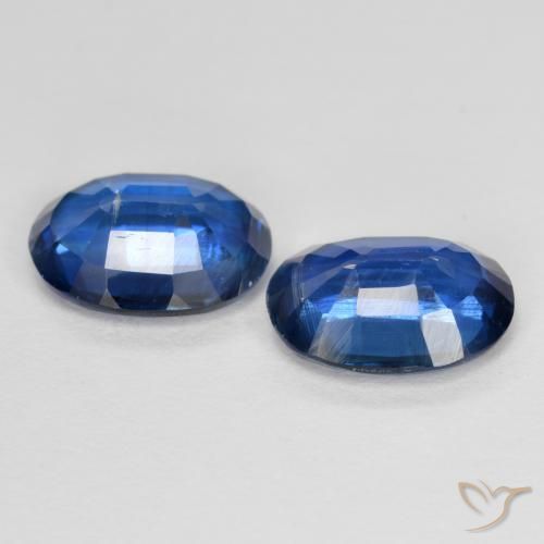 Gemme di Cianite Blu navy naturale da 2.68 ct, Ovale, VS-SI