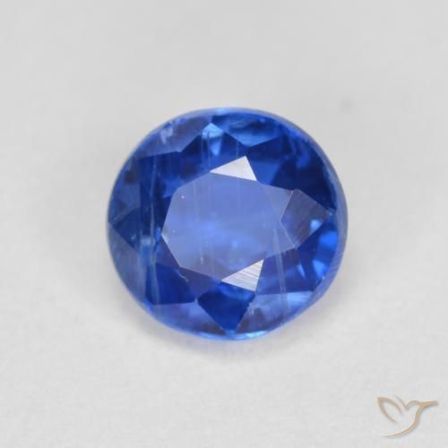 Cianite Blu profondo azzurro naturale da 0.75 ct, Rotondo, SI