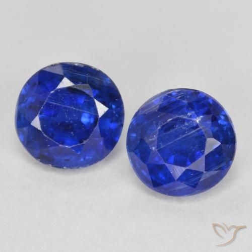 Gemme di Cianite Blu scuro naturale da 1.18 ct, Rotondo, SI