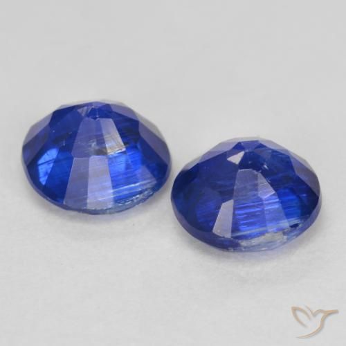 Gemme di Cianite Blu scuro naturale da 1.18 ct, Rotondo, SI