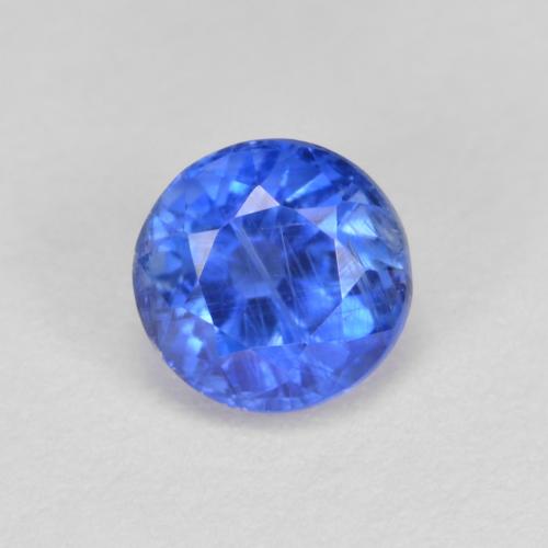 Cianite Blu profondo azzurro naturale da 0.78 ct, Taglio rotondo, SI