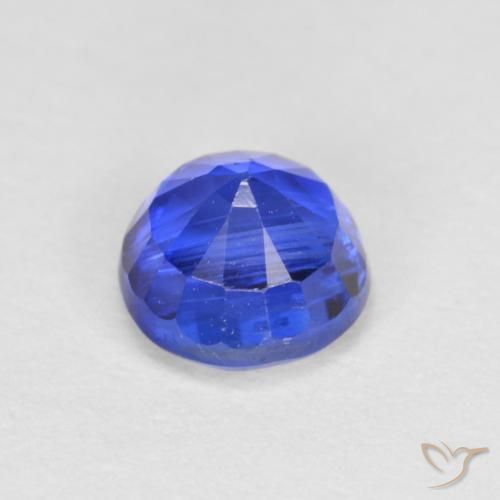 Cianite Blu profondo azzurro naturale da 0.79 ct, Rotondo, SI