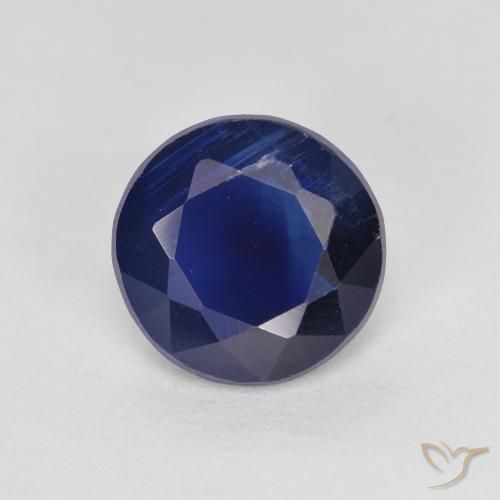 Cianite Blu reale naturale da 1.47 ct, Taglio rotondo, SI
