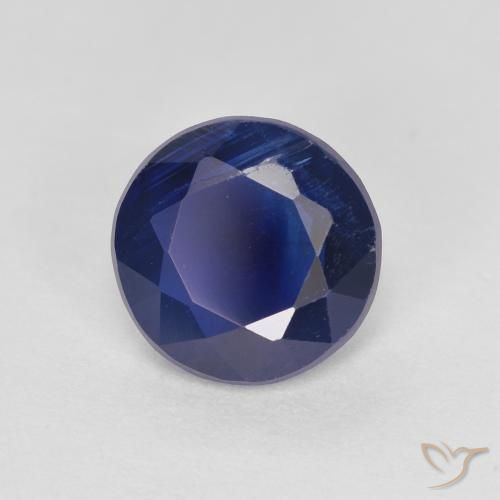 Cianite Blu reale naturale da 1.47 ct, Taglio rotondo, SI
