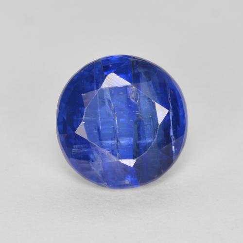 1.46ct Naturale Blu scuro Cianite, Rotondo, SI-I1