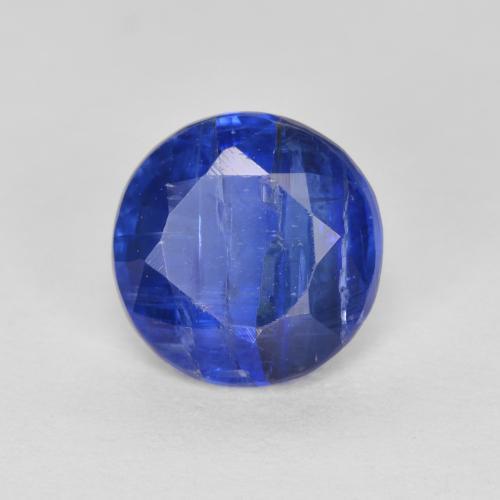 Cianite Blu scuro naturale da 1.46 ct, Rotondo, SI-I1