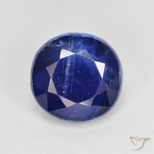 2.53ct Naturale Blu navy Cianite, Rotondo, SI
