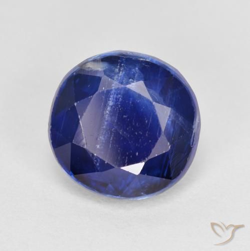 Cianite Blu navy naturale da 2.53 ct, Rotondo, SI