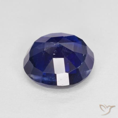 Cianite Blu navy naturale da 2.53 ct, Rotondo, SI