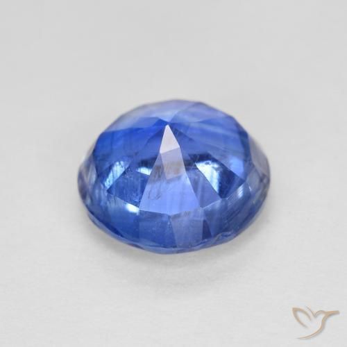 Cianite Blu profondo azzurro naturale da 1.76 ct, Taglio rotondo, SI