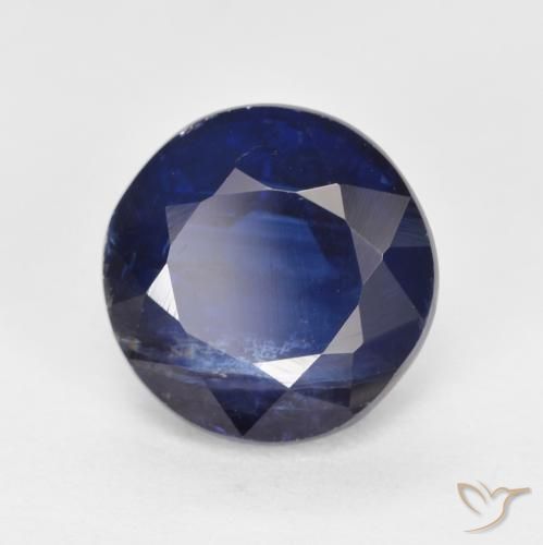 Cianite Blu molto profondo naturale da 2.72 ct, Rotondo, SI