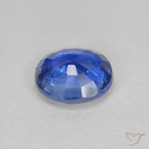 Cianite Blu scuro naturale da 0.94 ct, Rotondo, SI-I1