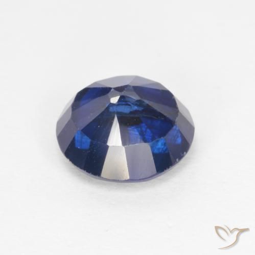 Cianite Blu scuro naturale da 1.72 ct, Rotondo, SI-I1