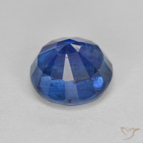 Cianite Blu scuro naturale da 2.90 ct, Rotondo, SI