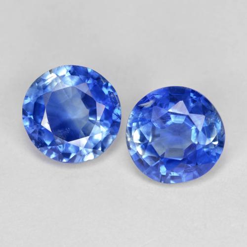 Cianite naturale blu da 1,94 ct, taglio rotondo, SI-I1