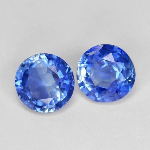 Cianite naturale blu da 1,94 ct, taglio rotondo, SI-I1