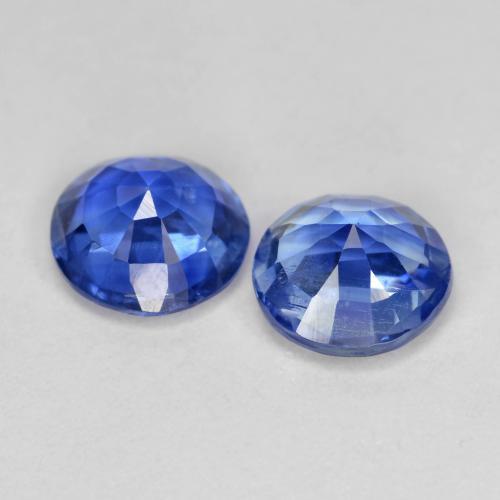 Cianite naturale blu da 1,94 ct, taglio rotondo, SI-I1