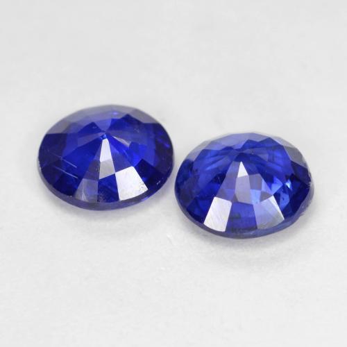 Cianite naturale blu da 1,85 ct, taglio rotondo, SI