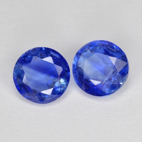 Gemme di Cianite Blu intenso naturale da 2.03 ct, Taglio rotondo, SI