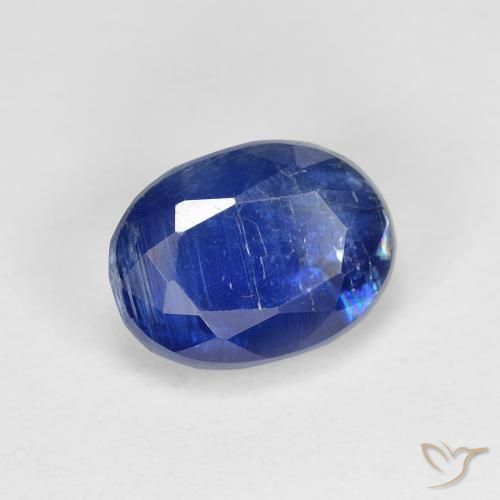 Cianite Blu scuro naturale da 2.04 ct, Ovale, SI