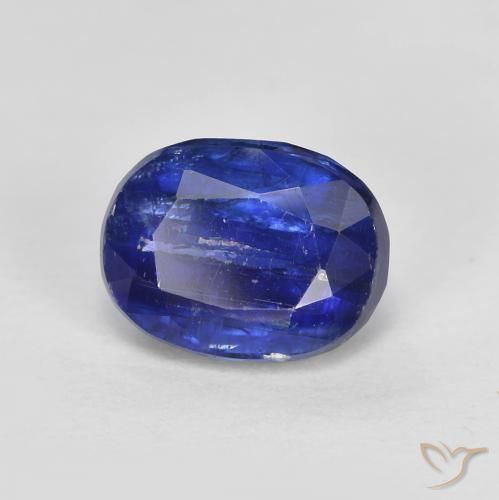 Cianite Blu Navy Intenso naturale da 2.18 ct, Ovale, SI