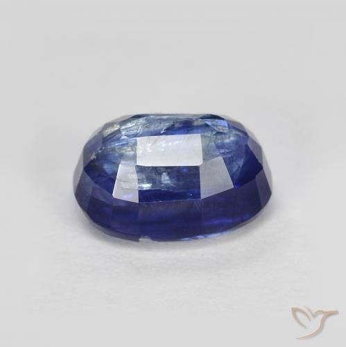 Cianite Blu Navy Intenso naturale da 2.18 ct, Ovale, SI