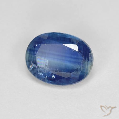 Cianite Blu navy naturale da 1.55 ct, Ovale, SI