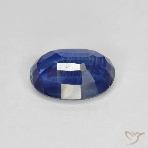 Cianite Blu navy naturale da 1.55 ct, Ovale, SI