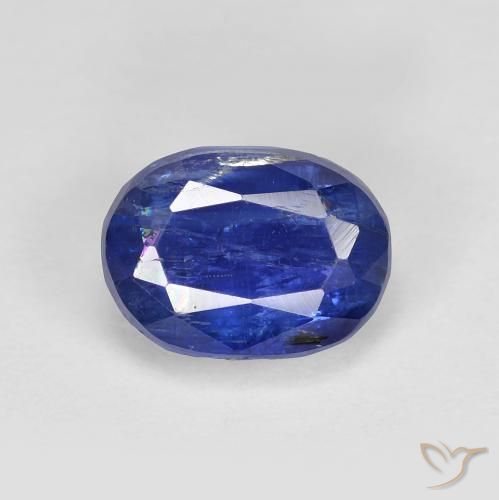 2.06ct Naturale Blu Navy Intenso Cianite, Ovale, SI