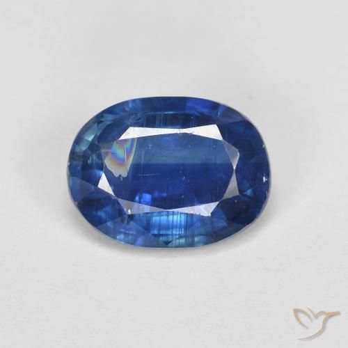 Cianite Blu navy naturale da 1.59 ct, Taglio ovale, SI