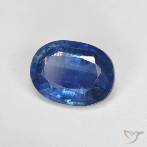 Cianite Blu navy naturale da 1.59 ct, Taglio ovale, SI