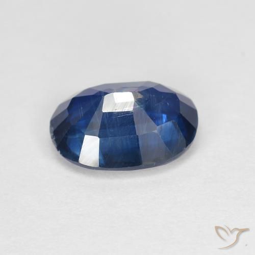 Cianite Blu navy naturale da 1.59 ct, Taglio ovale, SI
