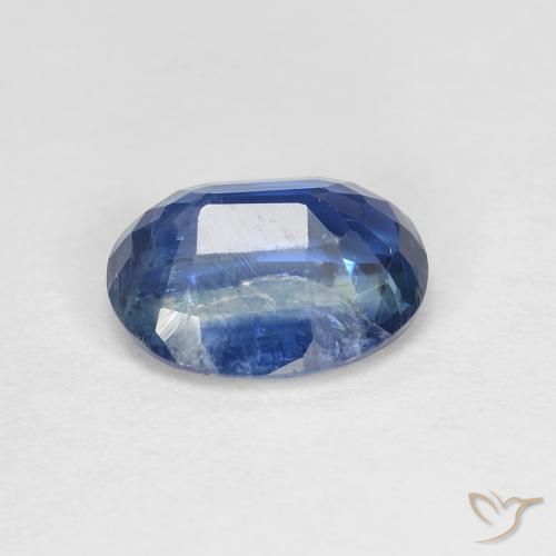 Cianite Blu scuro naturale da 1.57 ct, Ovale, SI