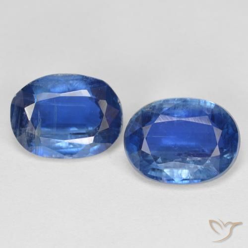 Cianite naturale blu da 2,95 ct, taglio ovale, SI