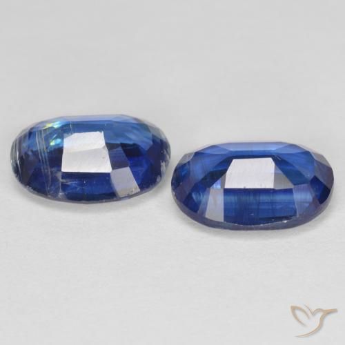 Gemme di Cianite Blu navy naturale da 2.92 ct, Ovale, SI