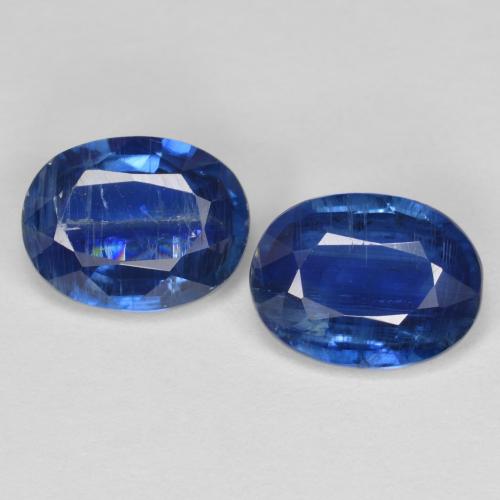 2.91ctw Naturale Blu scuro Cianite, Ovale, SI