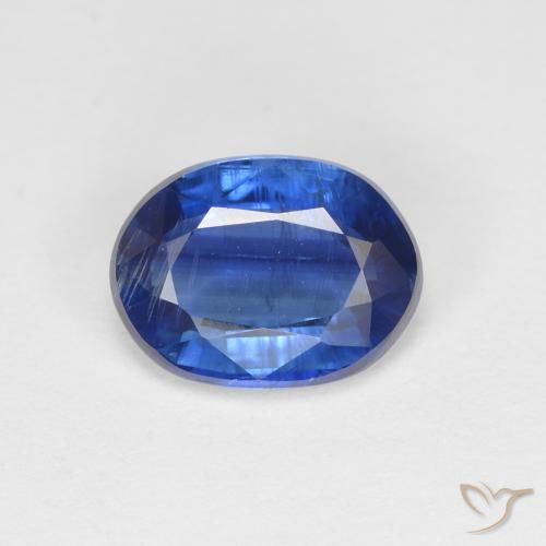 1.54ct Naturale Blu scuro Cianite, Ovale, SI