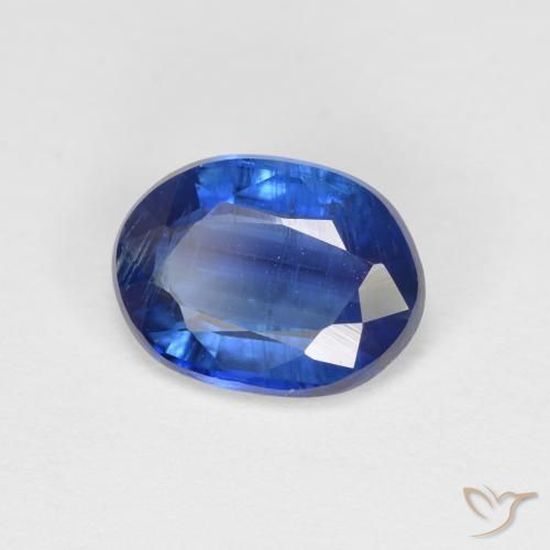 Cianite Blu scuro naturale da 1.54 ct, Ovale, SI