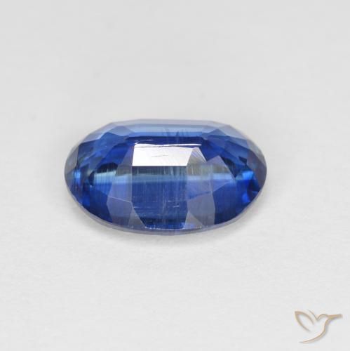 Cianite Blu scuro naturale da 1.54 ct, Ovale, SI