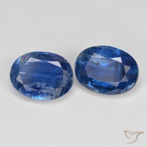 Gemme di Cianite Blu scuro naturale da 3.43 ct, Ovale, SI