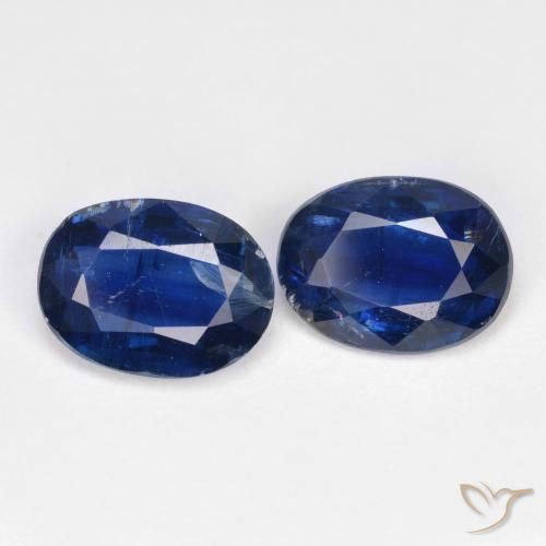 Gemme di Cianite Blu navy naturale da 2.91 ct, Ovale, SI