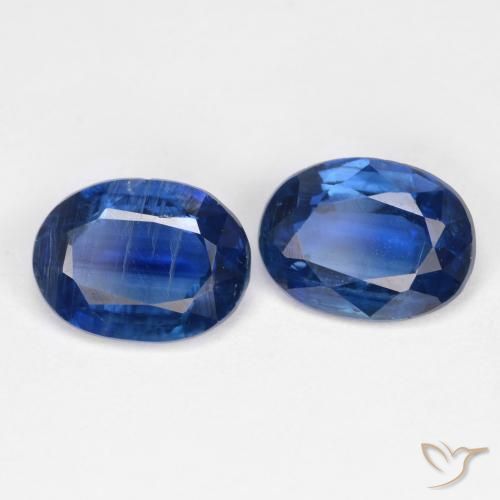 Gemme di Cianite Blu navy naturale da 2.95 ct, Ovale, SI