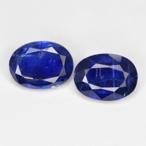 Gemme di cianite blu reale naturale da 2,84 ct, taglio ovale, SI