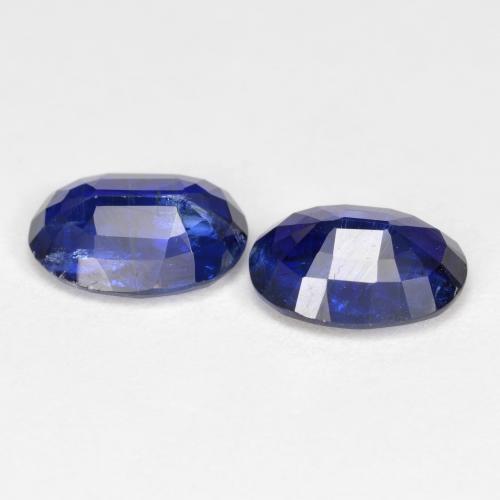 Gemme di cianite blu reale naturale da 2,84 ct, taglio ovale, SI