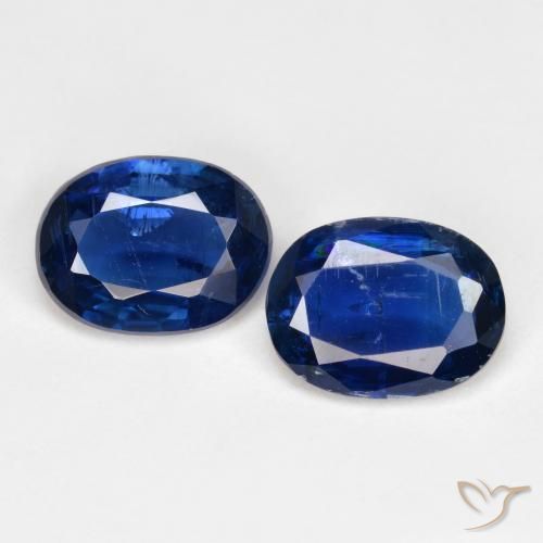 2.65ctw Naturale Blu scuro Cianite, Ovale, SI